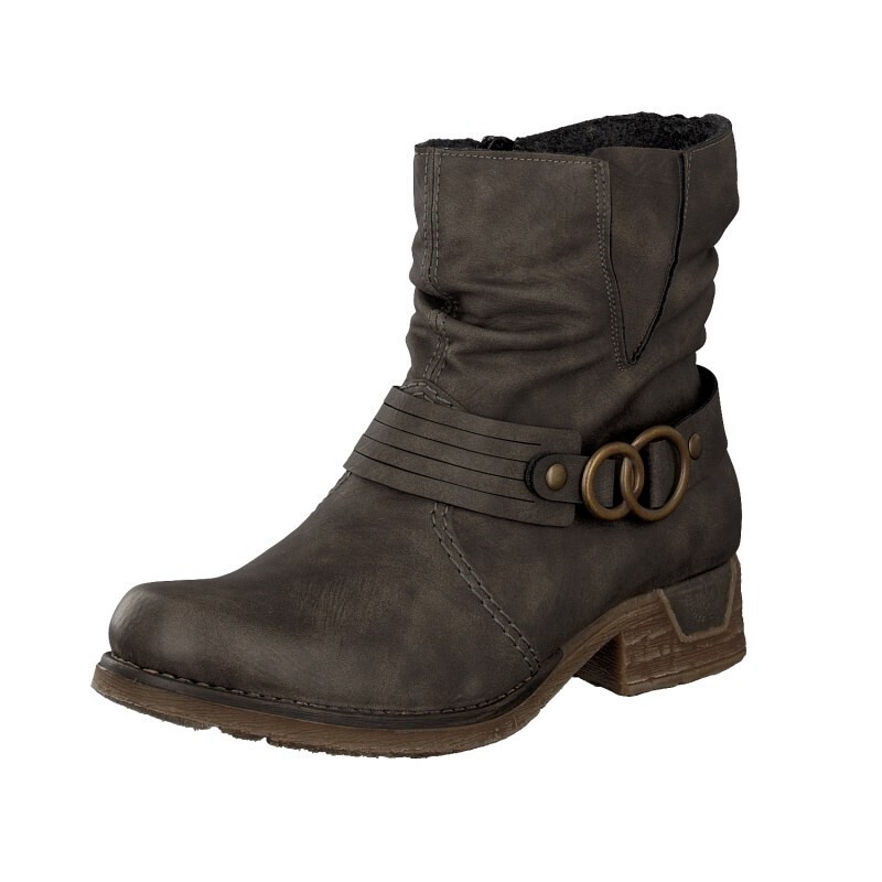 Botas Rieker 79699-45 Para Mulher - Cinzentas